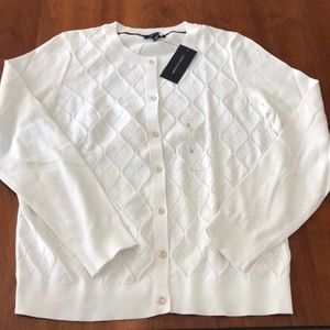 White Tommy Hilfiger cardigan